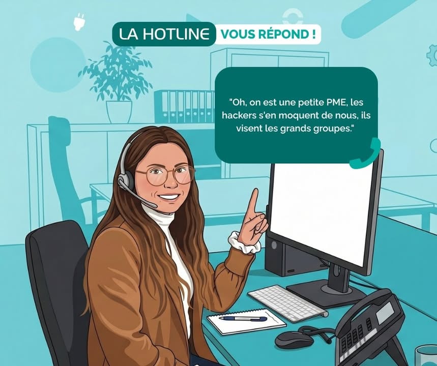 LA HOTLINE VOUS RÉPOND : « Oh, on est une petite PME, les hackers s'en moquent de nous, ils visent les…